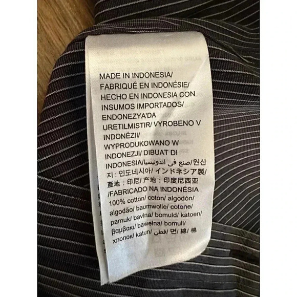 Calvin Klein slim fit infinite cool non iron button up long sleeve medium stripe - Picture 16 of 16